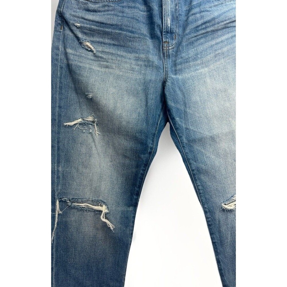 Madewell Perfect Vintage Jeans Womens 32 High‎ Rise Distressed Straight Denim - Picture 4 of 13